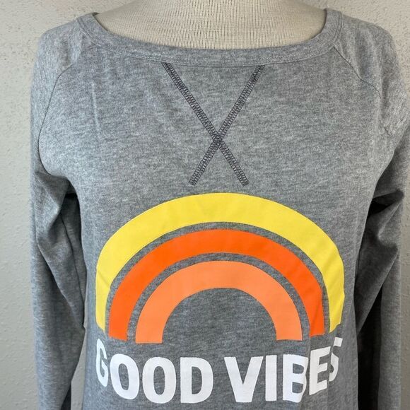 NWT Leo Rosi Good Vibes Long Sleeve T-Shirt Size S - Picture 2 of 7